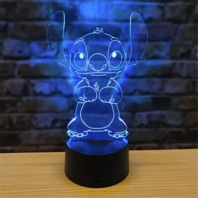 Lilo and Stitch nightlight lamp led stich decoration 16 color remote control 