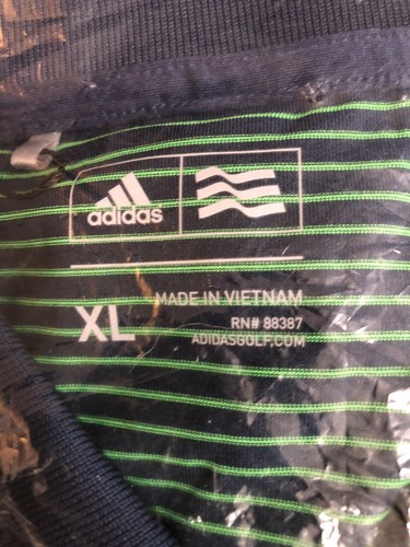 Adidas ADI 2CLR CLBMRC Striped Polo Shirt Size XL Short Sleeve City of Hope - Picture 4 of 7