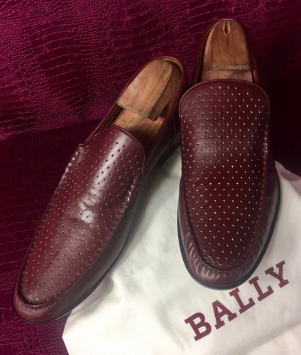 Mens Bally Leather Loafers Shoes Sz 10 