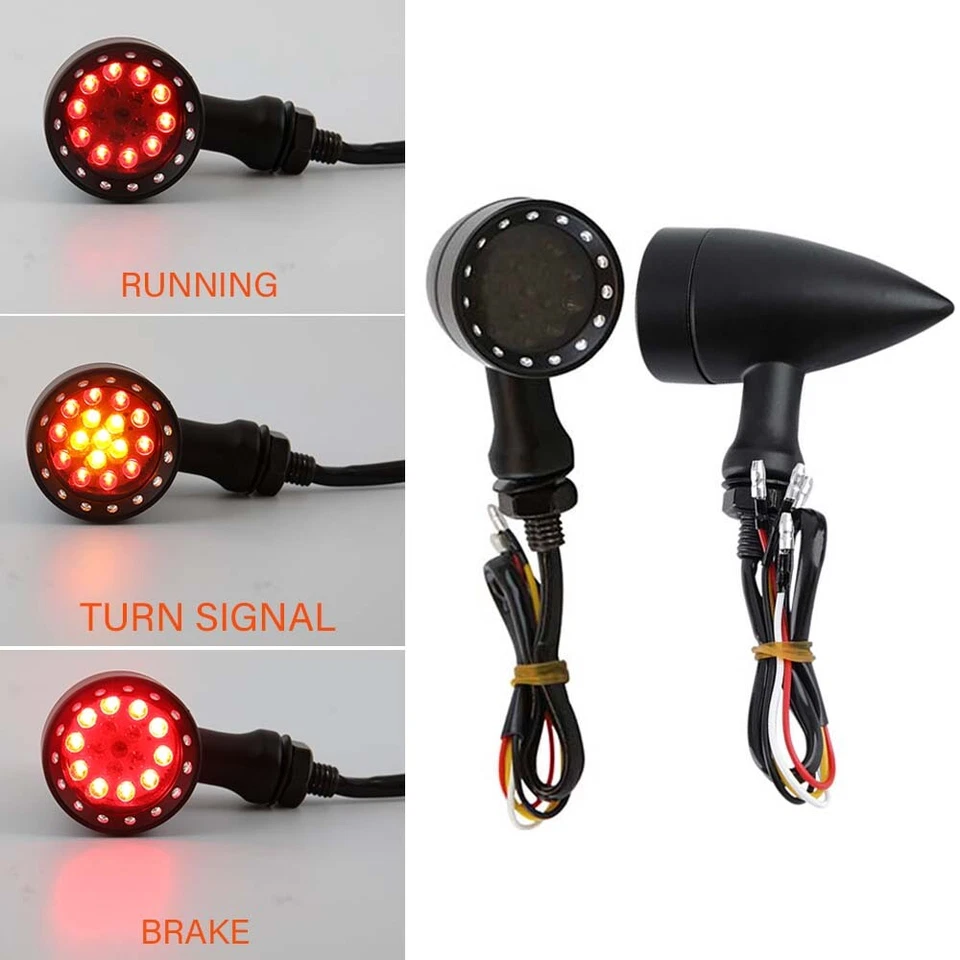 Luz de señal de giro LED roja para motocicleta Harley Davidson Street 750 XG750 Foto 4 de 4