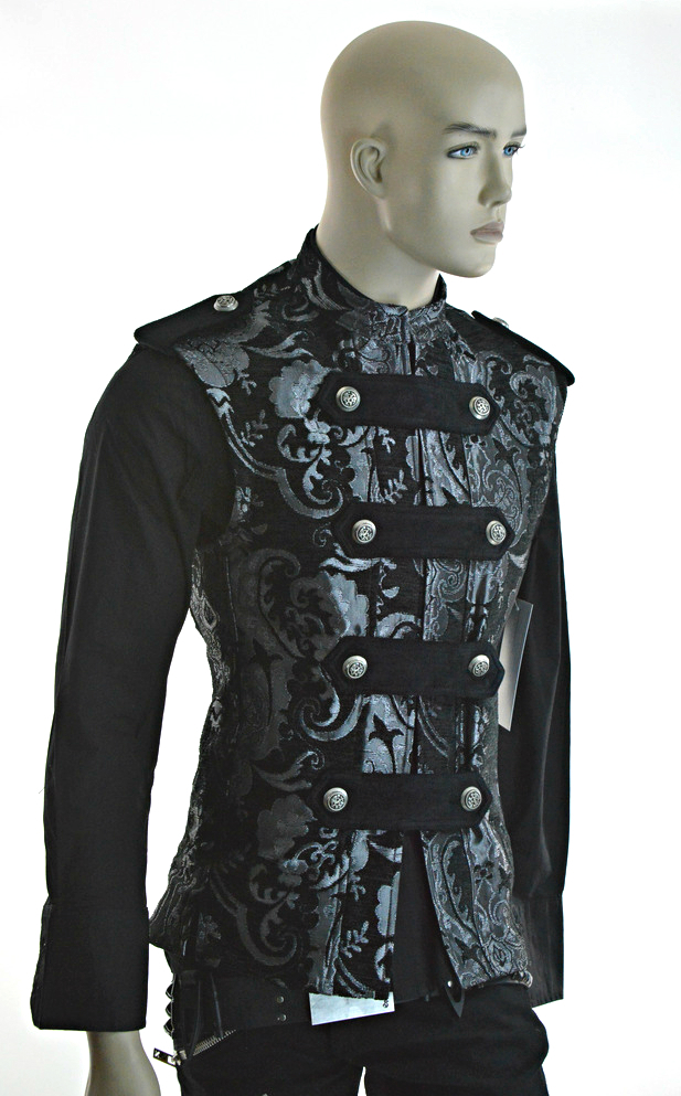 SHRINE LEGION VEST GOTHIC JACKET MILITARY UNIFORM ROCK BAND VEST GOTH