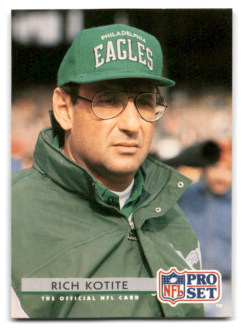 Rich Kotite 1992 Pro Set #288 Philadelphia Eagles FOOTBALL | eBay