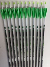 4 Fletch! Easton Axis 340 5mm Hunting Carbon Crested Arrows! Bohning Heat Vanes