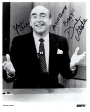 DICK VITALE Signed Autographed 8x10 ESPN 1989 Press Photo