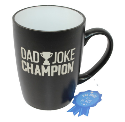 Eccolo DAD JOKE CHAMPION Father's Day Celebrate Dad Ceramic Mug - NEW