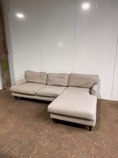 Beige Fabric Made L Shape Sofa | Delivery Available