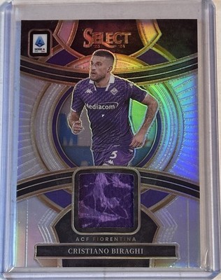 Cristiano Biraghi 2023-24 Panini Select Serie A Silver Prizm Swatches #SSW-CB