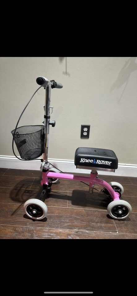 AOJIN Rodilla Dirigible Scooter Pie Lesión Andador Médico Plegable Adulto Foto 3 de 4