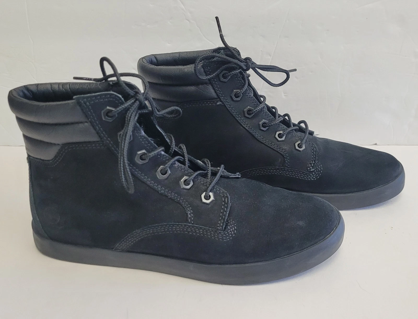 Timberland Stivali Dause Sneakers Nero Pelle Nabuk Stringate Donna Taglia 9