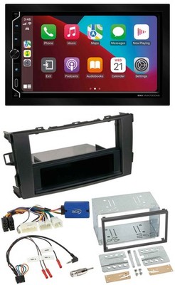 ESX 2DIN DAB USB Steering Wheel Bluetooth Car Stereo for Toyota Auris 2011-2012 Black