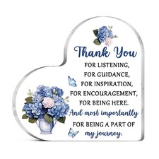 Thank You Gifts For Women Teacher Coworkers Man Friends Acrylic Heart Shaped ...