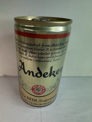 Pabst Andeker 12 Ounce Pull Tab Intact Empty Beer Can