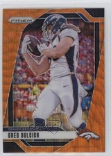 2024 Panini Prizm Orange Wave Prizm 21/60 Greg Dulcich #85 11oq