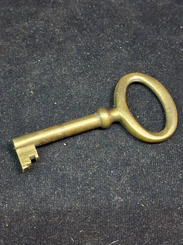 Antique Solid Brass Hollow Barrel Key