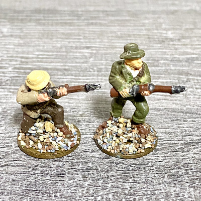 2x 28mm British Frontier Light Figur bemalt Metall Miniaturen Zulu Wargames #10