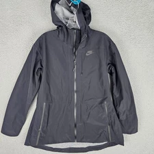 Nike Tech Woven Bonded Jacket Women's S Water-Repellent Hooded Zip-Up 883489-010