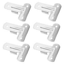 6 Pcs Stainless Steel Clothes Rack Connector: Hanger Connection Piece - Metal