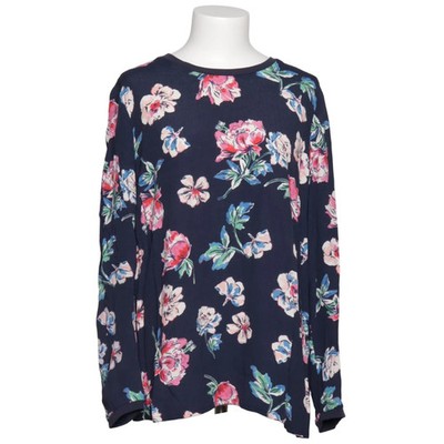 Joules, Bluse, Größe: 44, Blau/Mehrfarbig, Viskose, Blumen, Damen #kaJ