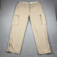 VTG Polo Ralph Lauren Cargo Utility Pants Men's 38 Measured 36x31 Beige