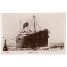 RMS ST DENIS LNER Leuchtturm Dampfer RP Postk...