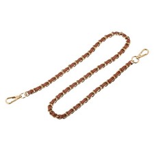 Purse Chain Strap, 24" Purse Strap Shoulder Bag Replacement Strap, Brown Gold