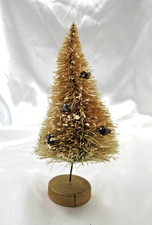 Vintage Flocked Bottle Brush Christmas Tree w...