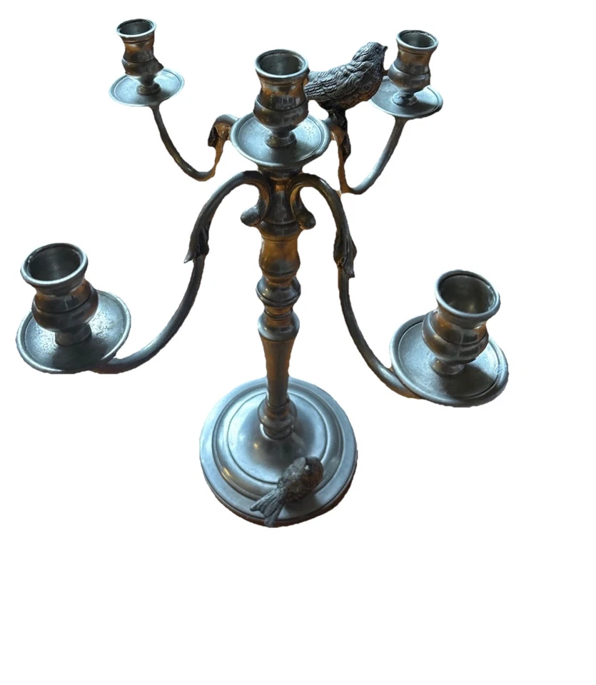 Candelabro de peltre de cinco brazos Vagabond House Foto 2 de 4