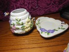 Home Interiors 2 Piece Candle Shade Set - Flowers and Bees+ Tea light Butterfly — photo 2
