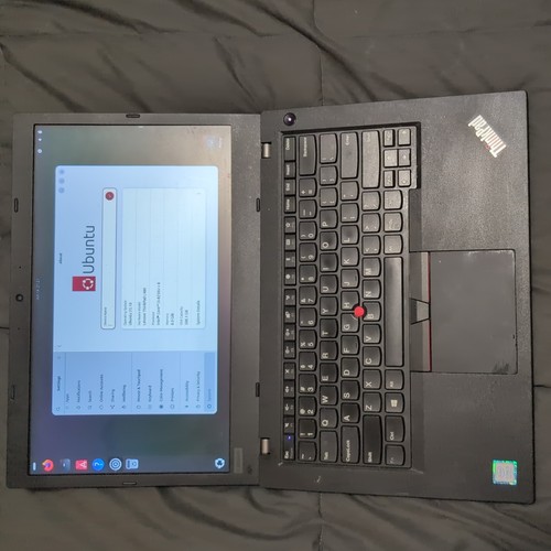 LENOVO THINKPAD L480 INTEL CORE I5-8250U 1.60GHZ 8GB RAM  500 GB HD Ubuntu