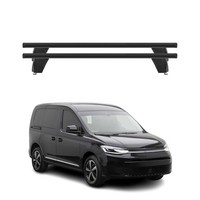 Menabo DachträGer GrundträGer FüR VW Caddy V 2020-2026 75Kg Aluminium Schwarz 2X