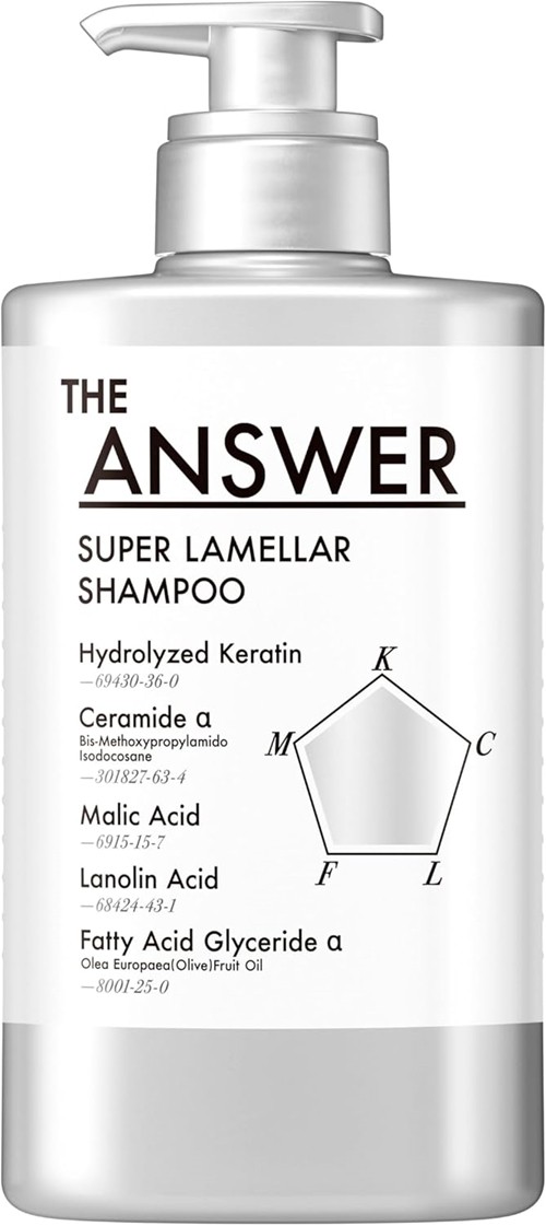 Kao THE ANSWER Super Lamellar Shampoo Pump, 400ml Bergamot