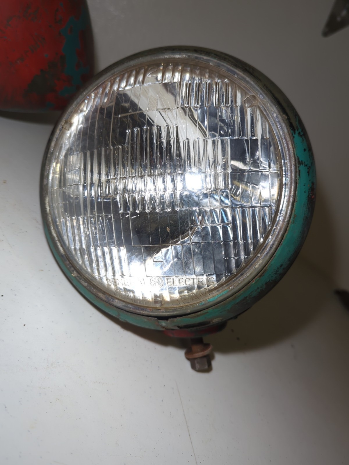Nice Solid Pair 7" Headlights Light Head Accessory Vintage Lamps Ford Chevy
