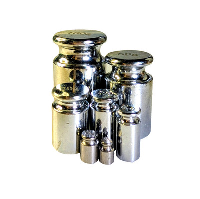 Carbon Steel Calibration Weights Scale Weight with Storage 7 piece Set 188 Grams