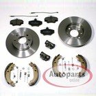 Bremsen Set Ø 238 mm vorne + Bremsbacken + Zubehör hinten für Renault Twingo I