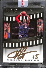 2022-23 Panini Noir Freeze Frame Signatures Gold Vince Carter Auto 18/25