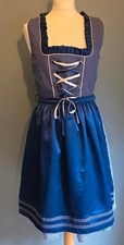 💙 Beautiful Vintage Authentic Waldschutz Dirndl Dress Fits Sizes 8-10