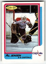 1986-87 O-Pee-Chee Al Jensen #135 Washington Capitals HIGH GRADE BEAUTY!