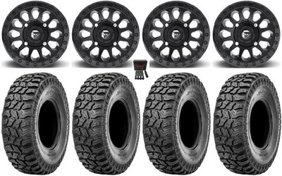 Fuel Vector 14'' Wheels Black 27'' Ridge Saw 2.0 Tires Can-Am Maverick X3