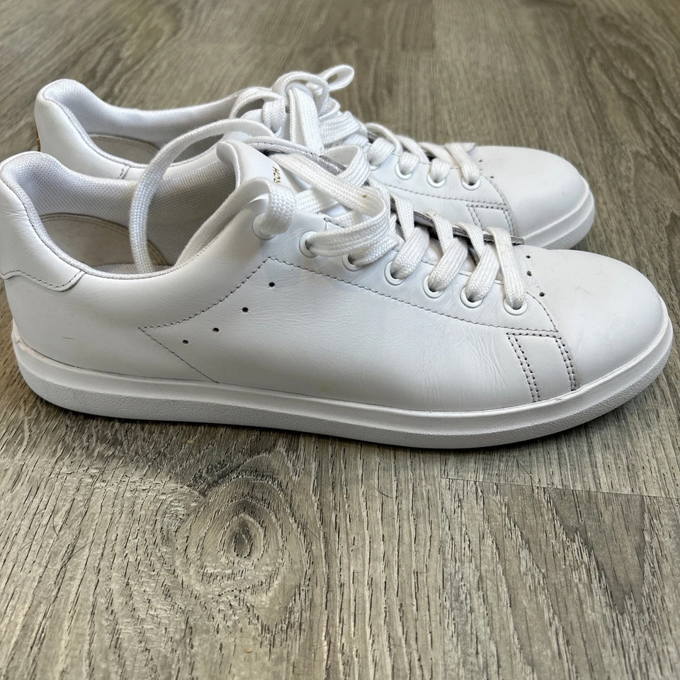 Zapatos Tenis Tory Burch Howell Court Cuero de becerro liso Blanco Para Mujer Talla 9 Foto 4 de 4