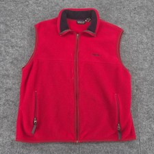 Patagonia Synchilla Fleece Vest Mens XXL Red Full Zip Made in USA