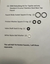 (1) Taprite Beer Faucet Rebuilding Kit, Taprite O-ring/Washers,Homebrew, Beer