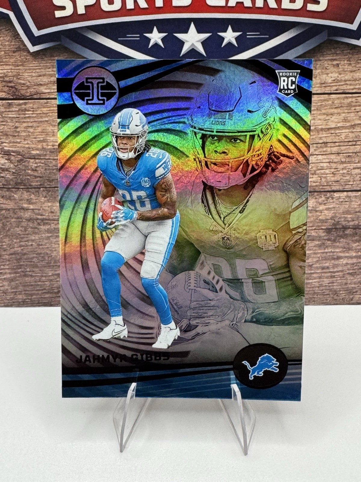 2023 Panini Illusions Rookie Jahmyr Gibbs Detroit Lions Football Card #38