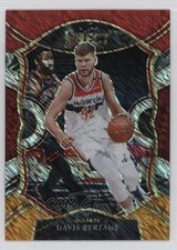 2020 Panini Select Concourse Red White Orange Shimmer Prizm Davis Bertans 1t2c