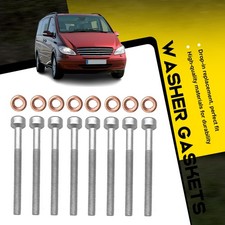 16x Engine Fuel Injector Stretch Bolts Washers Seals 6110170060 For Benz GLA 13+
