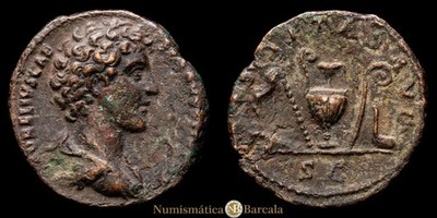 Comodo Cesar As (9,13 gramosg) 172-179 d.C. Roma RIC-III-1538 Muy bien