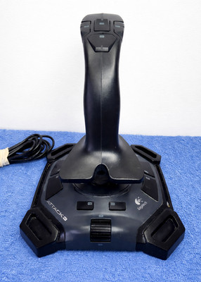Logitech Attack 3 Joystick Tested Working Very Clean Flight Simulator PC Gaming