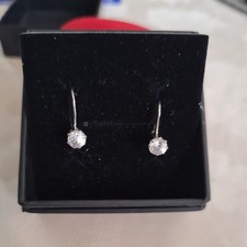 Ohrboutons 375er Weissgold  Facettenreich Zirkonia Top 