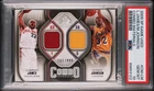 2009-10 SP Game Used -Combo Materials LeBron James, Magic Johnson #CM-LM PSA10!!