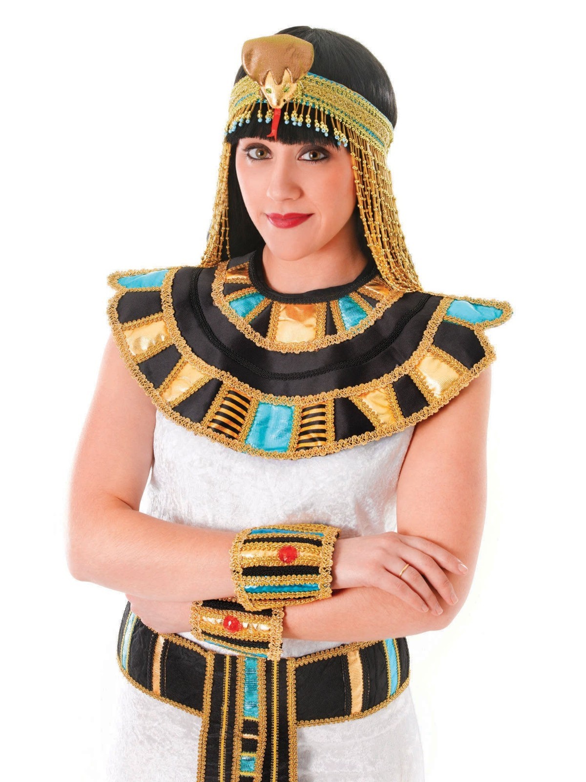 Egyptian Collar Necklace Cleopatra Pharaoh Fancy Dress Costume Accessory