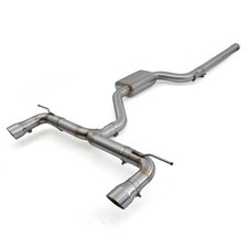 DOPPELENDROHR-CATBACK-AUSPUFFANLAGE AUS EDELSTAHL FÜR VW GOLF VII 2.0 GTI 13-20